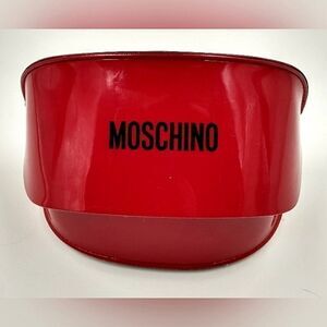 Moschino Eyeglass Sunglasses Case Patent Red